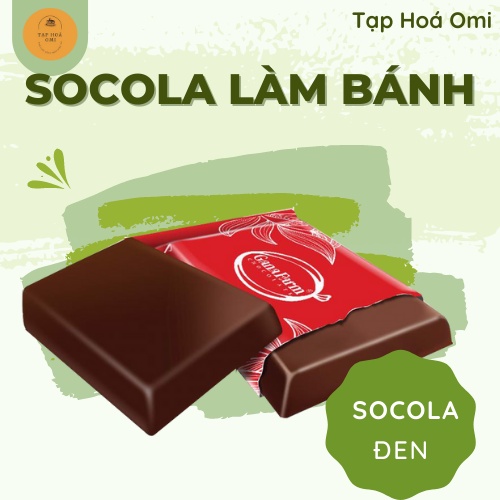 Socola đen nguyên chất Ganafarm túi 250g || 500g || 1kg