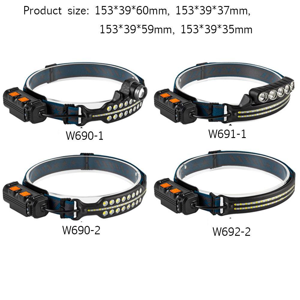 Đèn LED Đeo Đầu YVE XPG + COB Cảm Ứng Mạnh Mẽ Chống Thấm Nước Tiện Dụng Mang Theo Du Lịch Cắm Trại