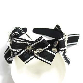 Cài tóc vương miện cô dâu công chúa VIP handmade gắn nơ và đá siêu sang và độc VIP13165