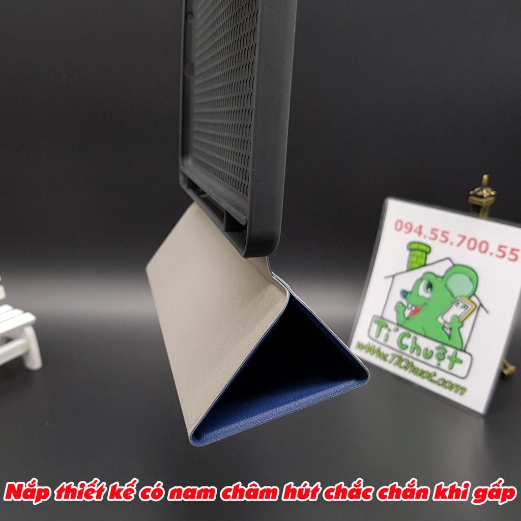 [Có Khay Bút] Bao da Samsung Tab S6 Lite 2020/2022 P615/P619 Lưng Dẻo Gấp 3 Khúc