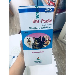 Thuốc diệt ve, bọ chó hiệu quả Vime Frondog - lọ 250ml