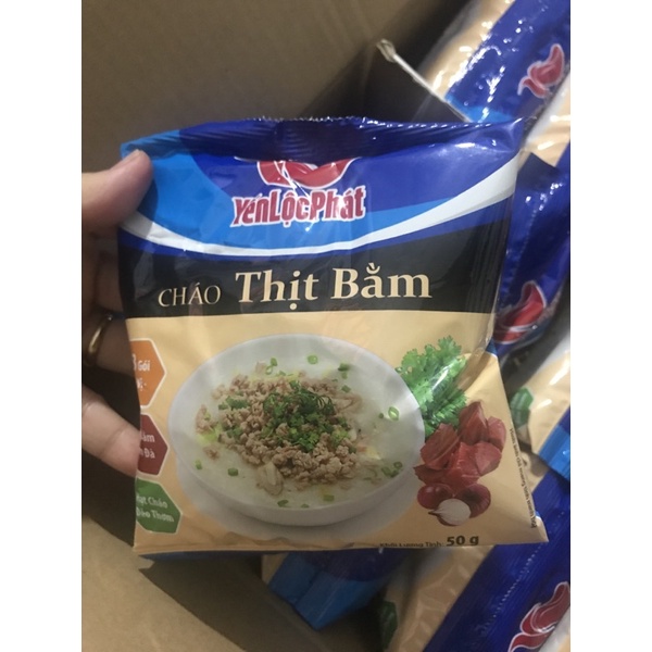 cháo gói thịt bằm