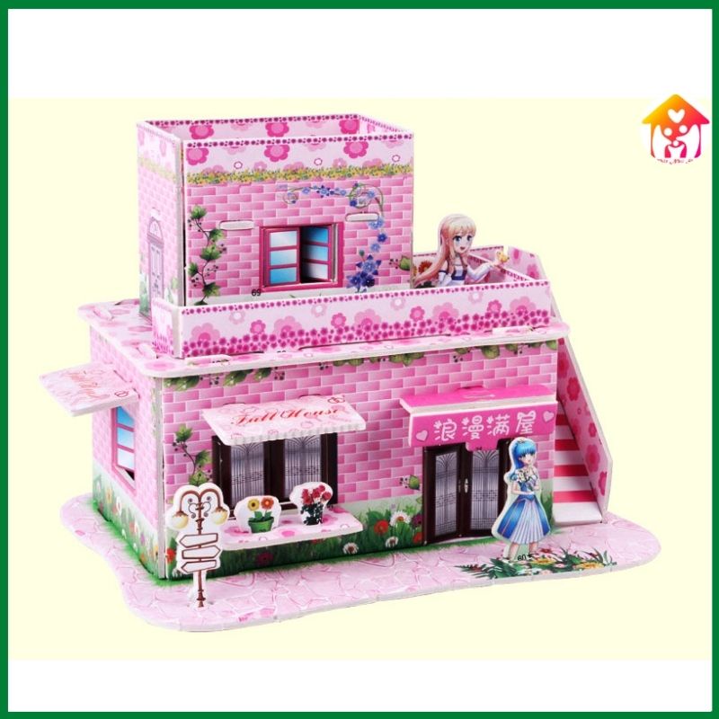 Đồ chơi lắp ráp 3D bằng mút xốp 21*14cm nhiều mô hình ngôi nhà, phương tiện cho bé
