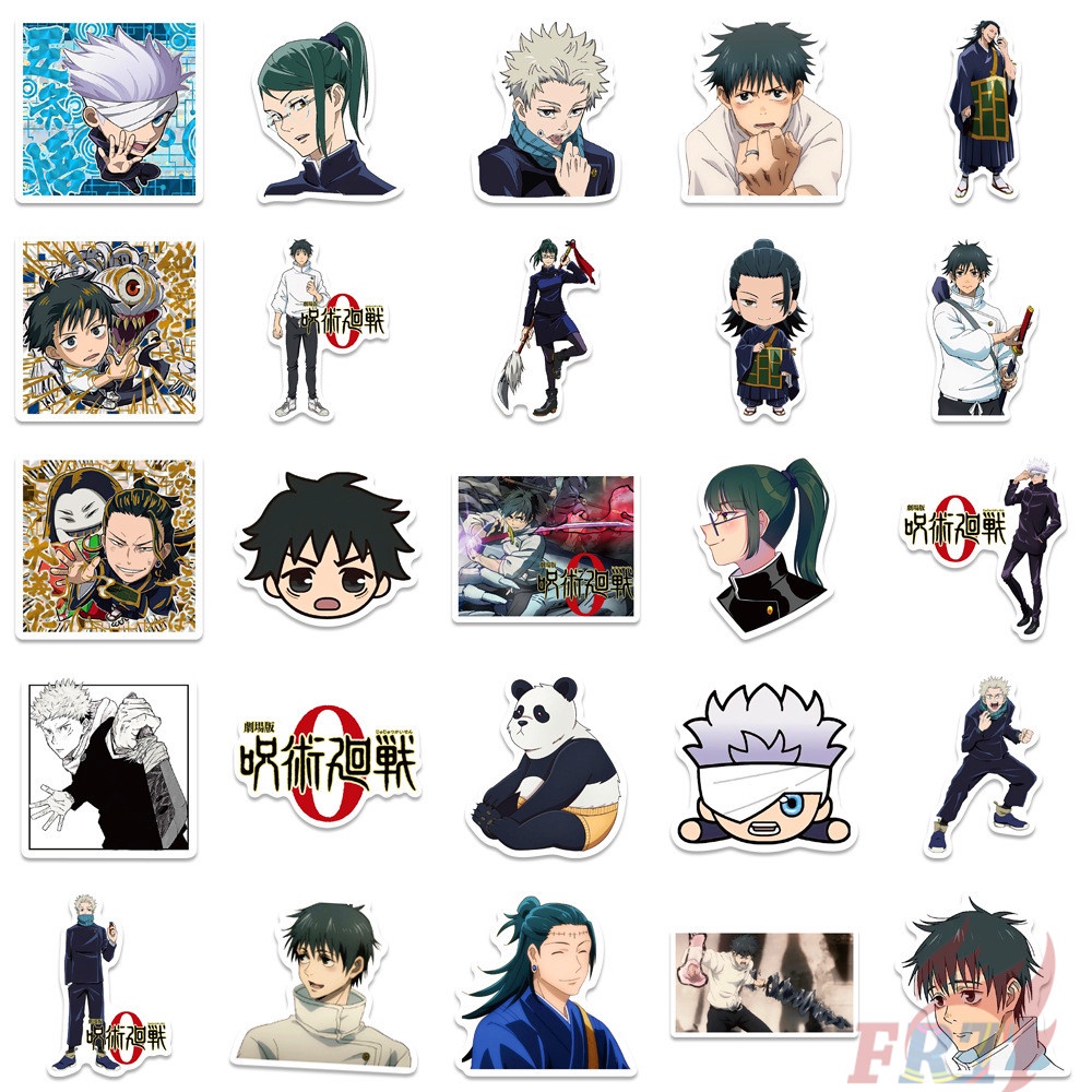 ❉ Jujutsu Kaisen. Bộ Sưu Tập Phim Ảnh 01 Miếng Dán ❉ Bộ 50 Miếng Dán Chống Thấm Nước Thời Trang