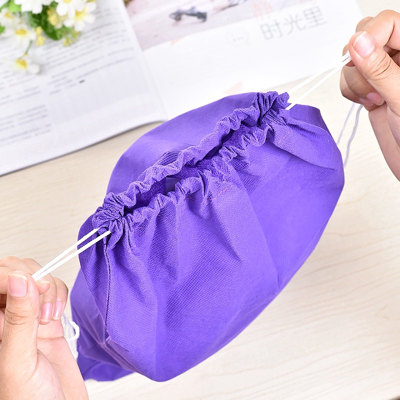 Bộ 6 Túi Đựng Giày Chống Bụi Bằng Vải Không Dệt Có Dây Rút Mới