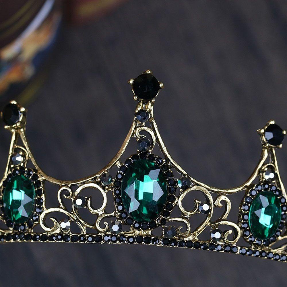 Cài Tóc Cô Dâu Đính Đá Baroque Sang Trọng|Vương Miện Đội Đầu Kiểu Dáng Dễ Thương Xinh Xắn