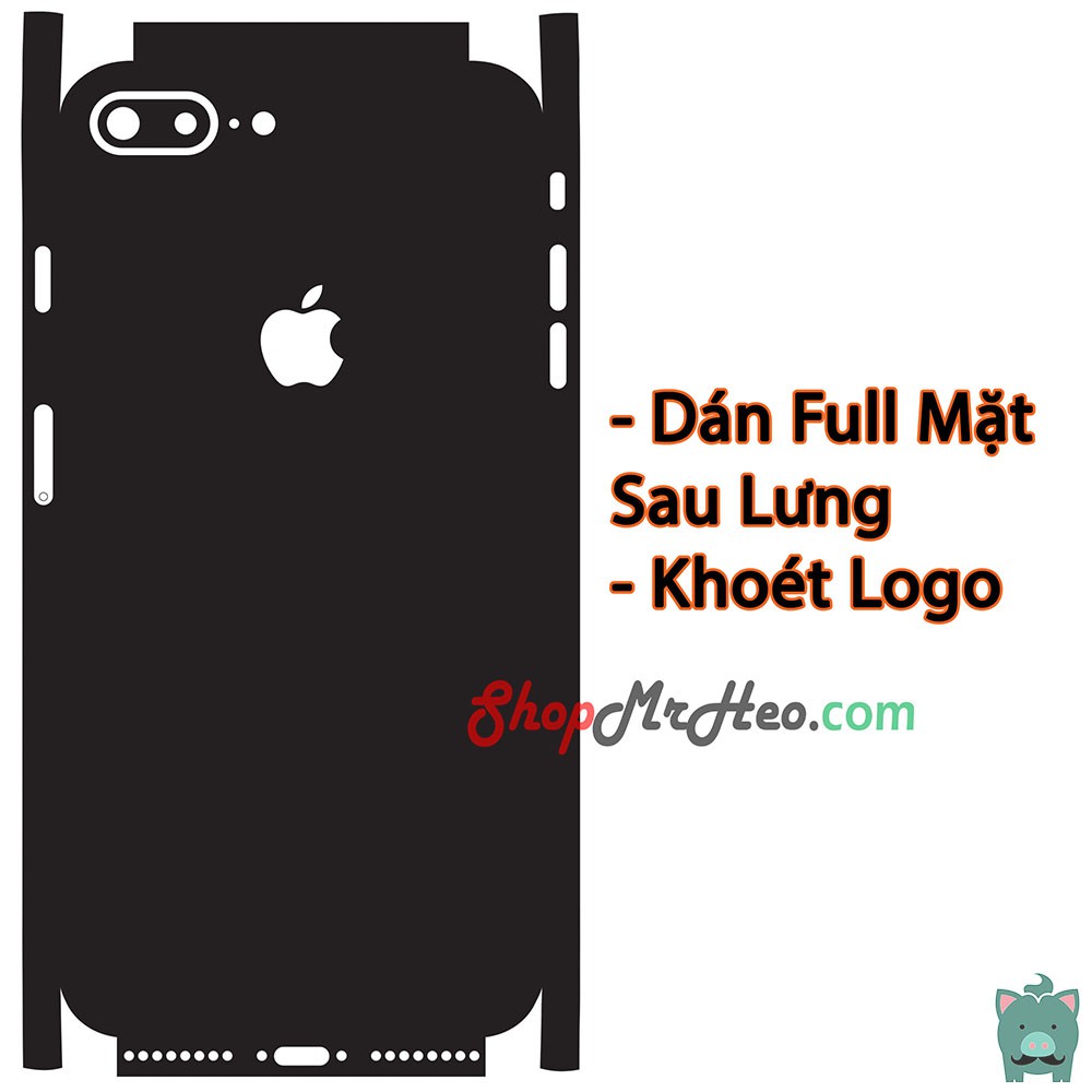(Mua 1 tặng 1) Skin Dán Mặt Sau Lưng Full Cạnh Iphone 8 Plus - Iphone 8+