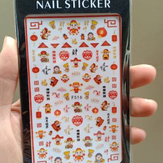 Sticker nail tết các mẫu