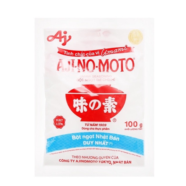 Bột ngọt Ajinomoto gói 100g (hạt lớn)
