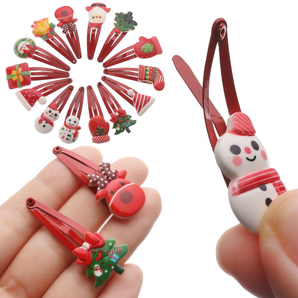 OKDEALS 1 / 5 / 10 Kẹp Tóc Ông Già Noel Dễ Thương Cho Bé