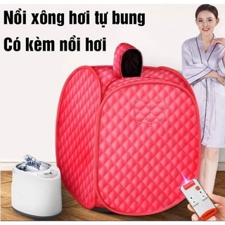 (Bản Tiếng Việt) Combo lều xông hơi kèm nồi xông tại nhà chống cảm, xông sau sinh, xông chống covi.d