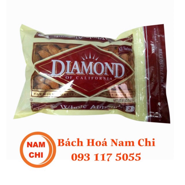 [DATE 2021] Hạnh Nhân Rang Bơ Diamond 454g