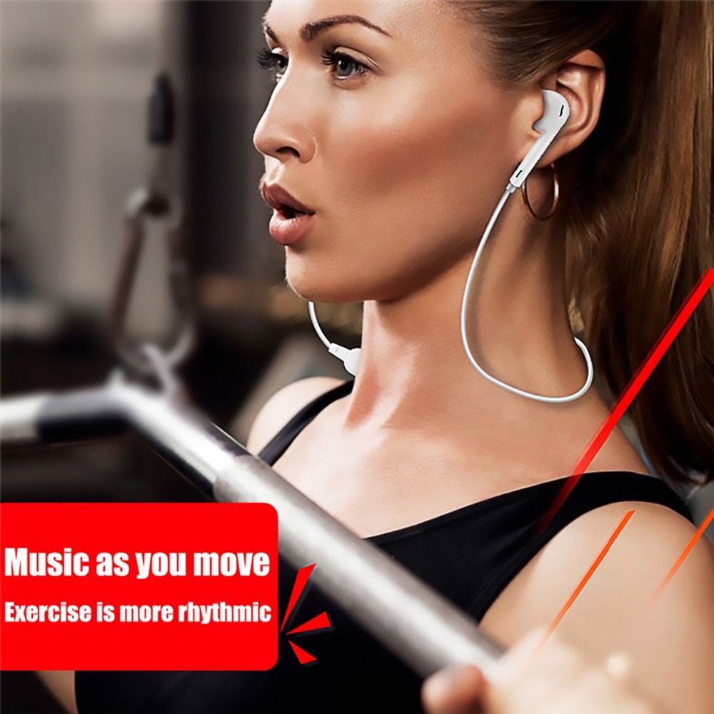 Tai Nghe Nhét Tai Bluetooth Không Dây Chống Tiếng Ồn Có Dây Đeo Cổ