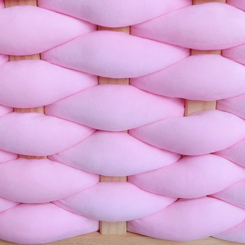 Gối Đệm Bện Dây Dài 1M Bảo Vệ Trang Trí Phòng Bé