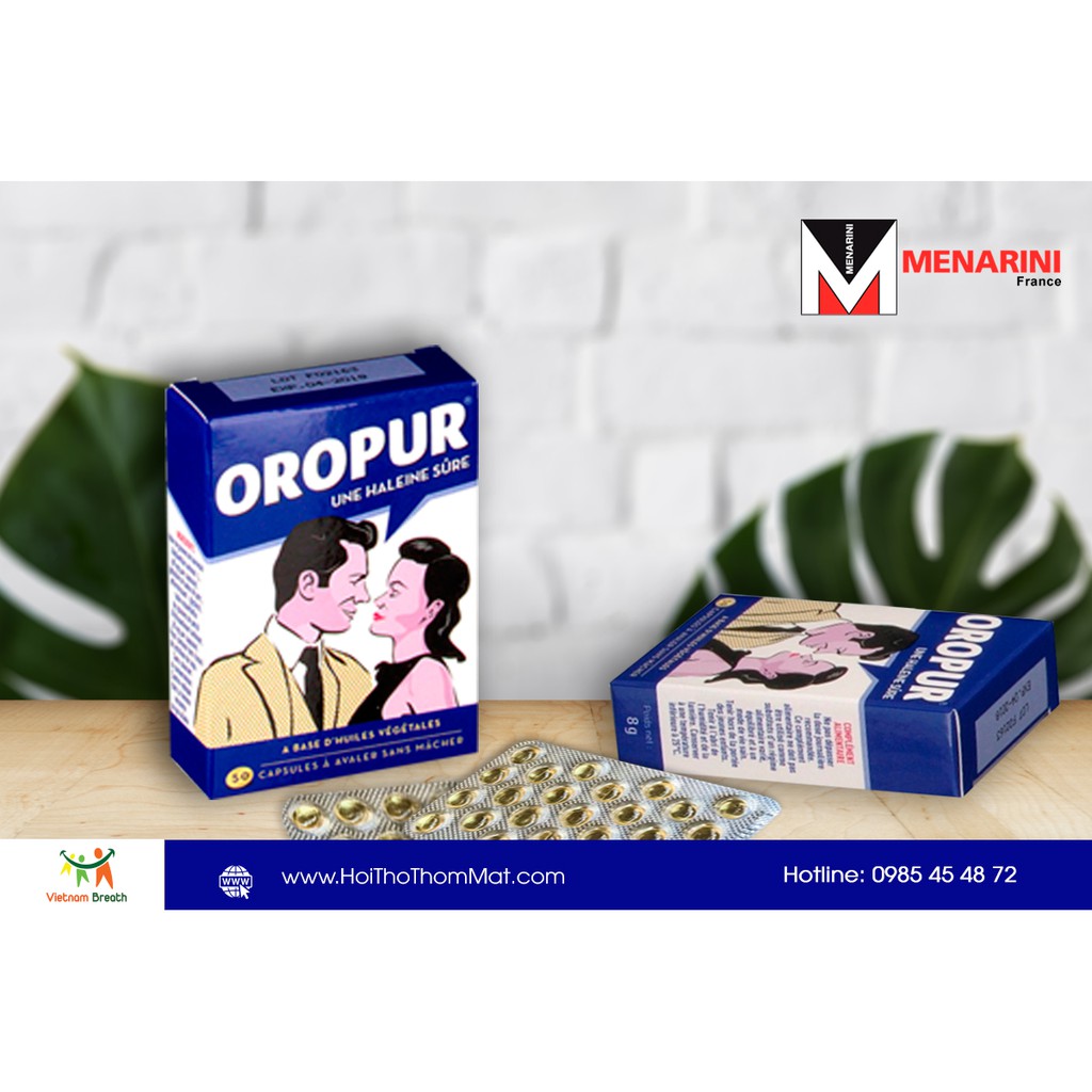 Viên thơm miệng Oropur 50 viên - Nhập Khẩu Chính hãng từ Pháp