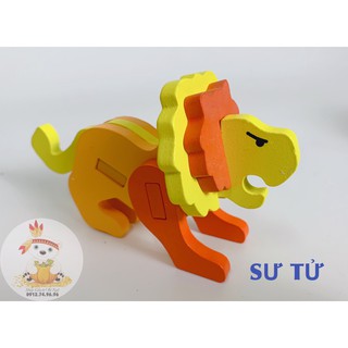 Đồ chơi gỗ xếp hình 3D