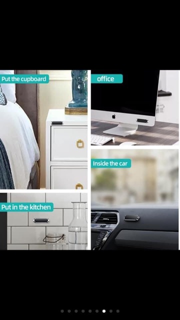 Đế hít, cục hit điện thoại ô tô xe hơi xoay 360°Giá đỡ từ tính nam châm FLOVEME kim loại cao cấp + đã kèm miếng dán) | BigBuy360 - bigbuy360.vn