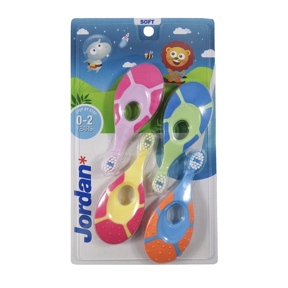 BÀN CHẢI ĐÁNH RĂNG CHO BÉ JORDAN STEP 1 VÀ STEP 2