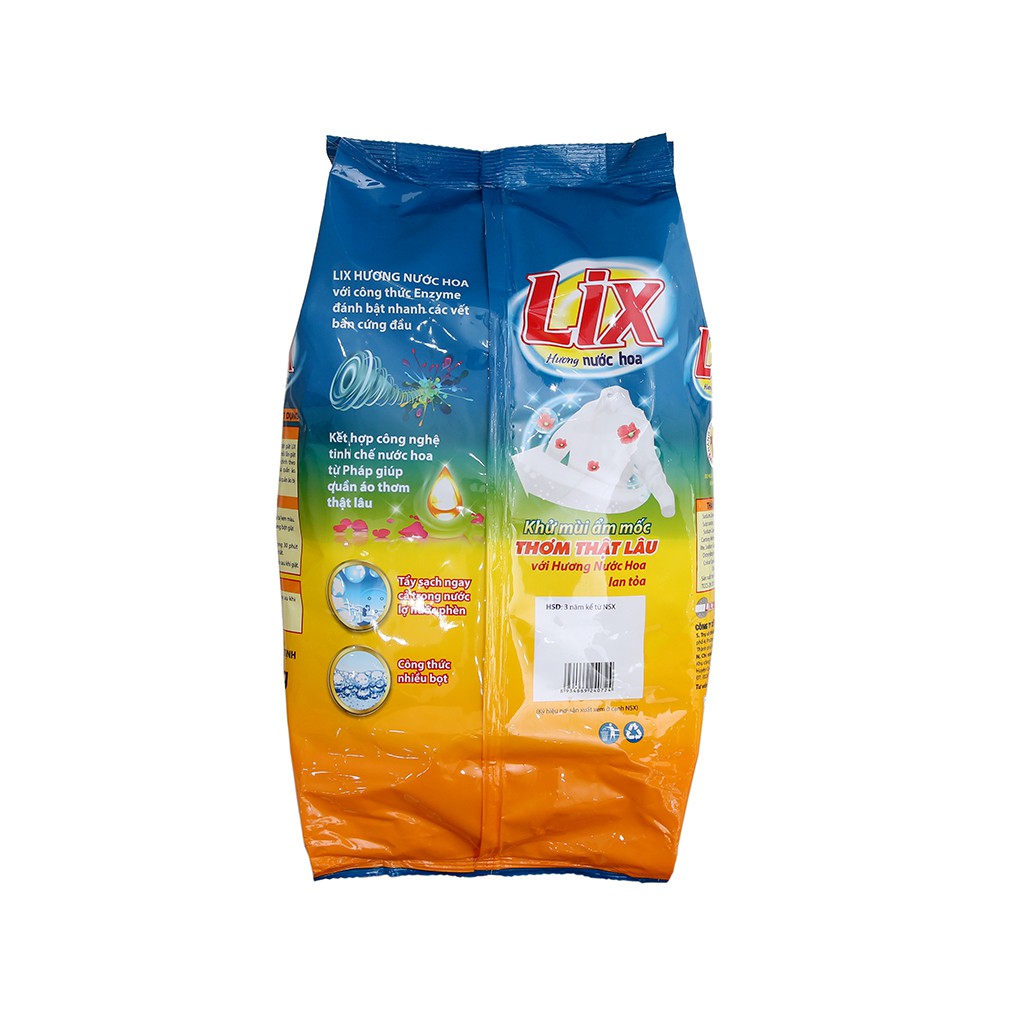 Mua Bột giặt Lix hương nước hoa 5.5kg tặng nước rửa chén lix hương chanh 1.5 kg