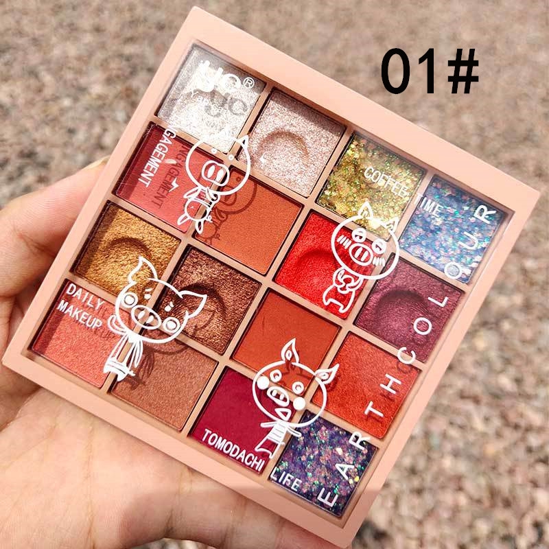 Bảng phấn mắt 16 màu trang điểm không thấm nước và lâu trôi | BigBuy360 - bigbuy360.vn