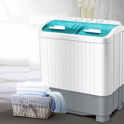 máy giặt mini 2 lồng AUX 4,5kg cao cấp, giặt đồ trẻ em, thiết kế 2 lồng cả giặt và vắt tiện lợi, tiết kiệm