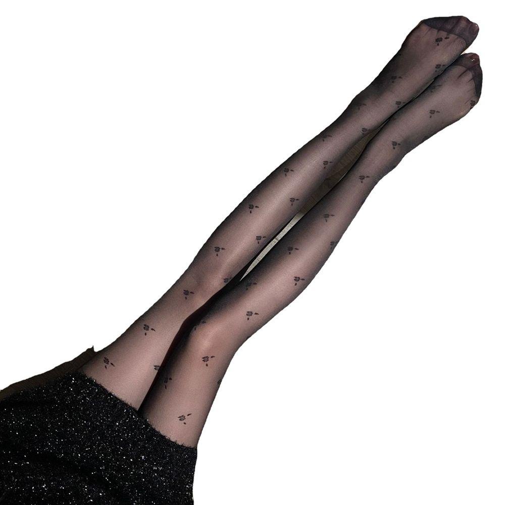 Vớ Lưới Thoáng Khí Thoải Mái Họa Tiết Hoa Phong Cách Lolita Cổ Điển