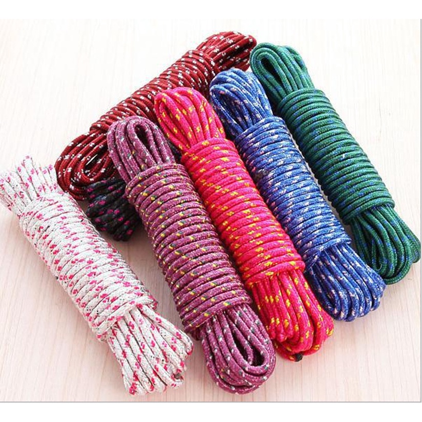 Dây dù paracord đa năng 10 lõi dài 5m 10m, dây dù sinh tồn, cắm trại, dây phơi quần áo Duash