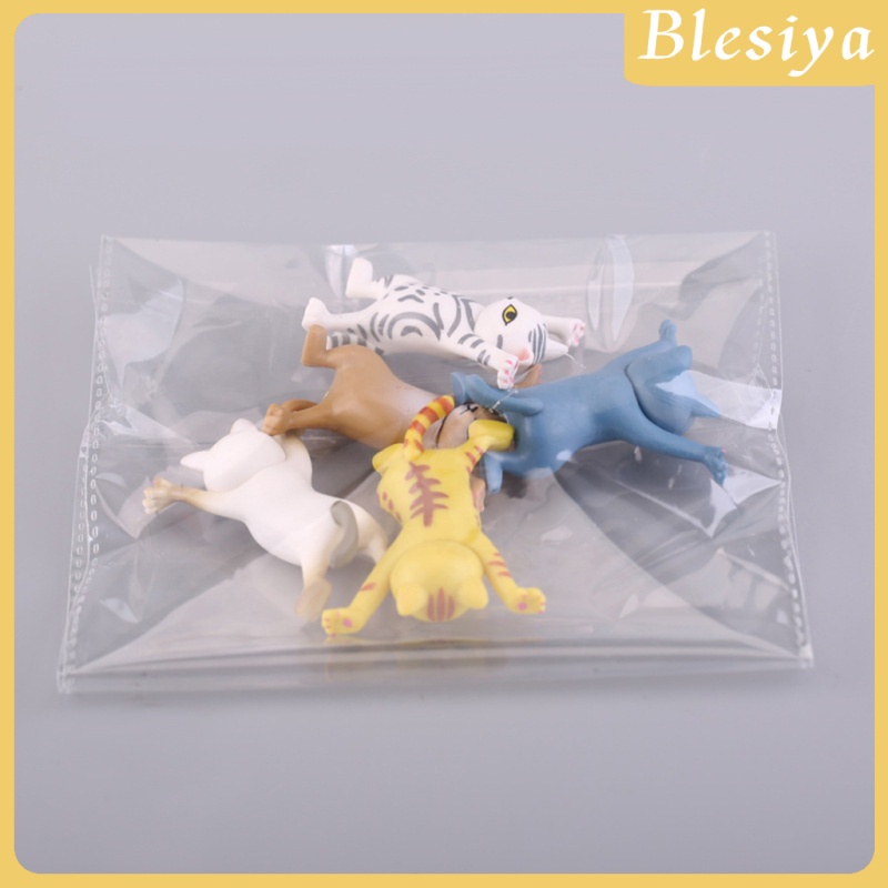 Bộ 5 Tượng Mèo Nhảy Múa Trang Trí Bàn Làm Việc