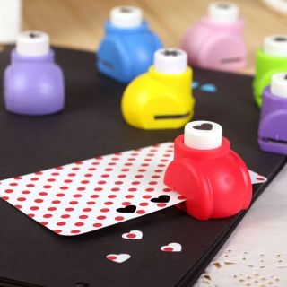 Punch bấm cắt hình 0.8-1cm dập giấy tạo hình không có trợ lực