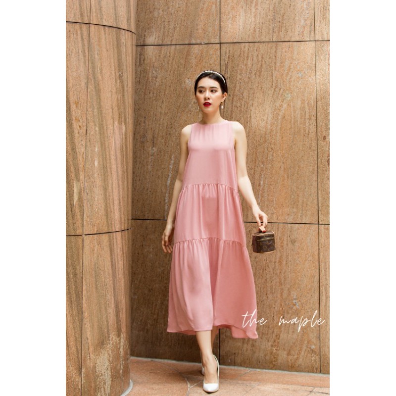 Đầm maxi 3 tầng The Maple Freesize