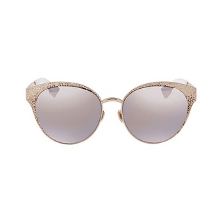 Kính mát dior rose gold mirror round ladies sunglasses diorunique ddb/ky 52