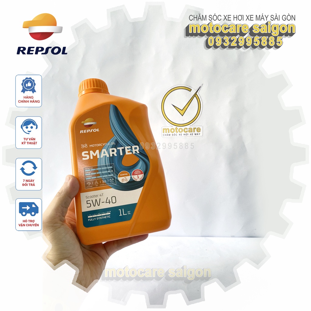 Nhớt Repsol Smarter Scooter 4T 5W-40 1L