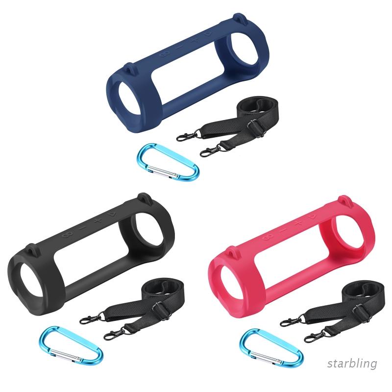 Vỏ bảo vệ loa bằng silicon có dây đeo vai cho Jbl Flip 6/5