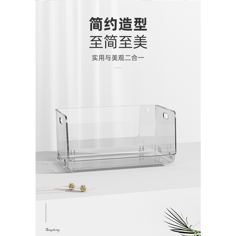 Hộp trong suốt  đựng mỹ phẩm có thể xếp chống lên nhau lưu trữ để bàn máy tính đồ dùng nhà bếp tối giản chất lượng cao