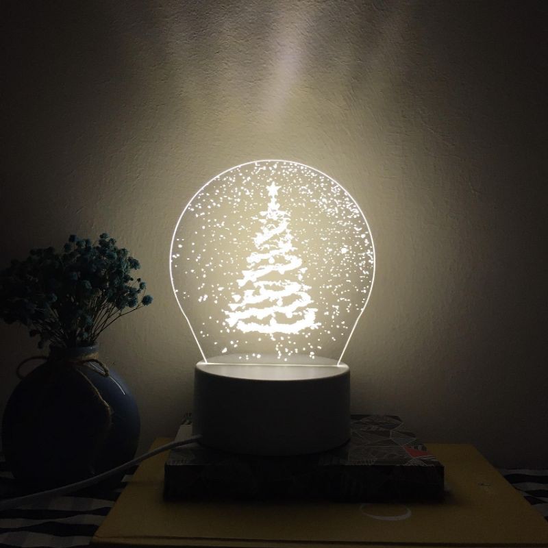 Đèn trang trí phòng hình cây Noel cực ấn tượng - Quà tặng Giáng sinh siêu đẹp