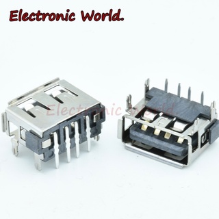 Set 10 ổ cắm usb 2.0 90 độ 10.0 dài 6.8 độ tiện dụng