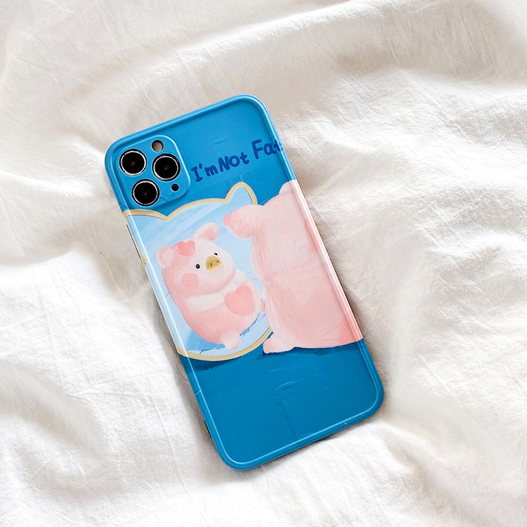 Ốp lưng iphone Heo béo IMD dày dặn viền nổi 5/5s/6/6plus/6s/6splus/7/7plus/8/8plus/x/xr/xs/11/12/pro/max/plus/promax | BigBuy360 - bigbuy360.vn