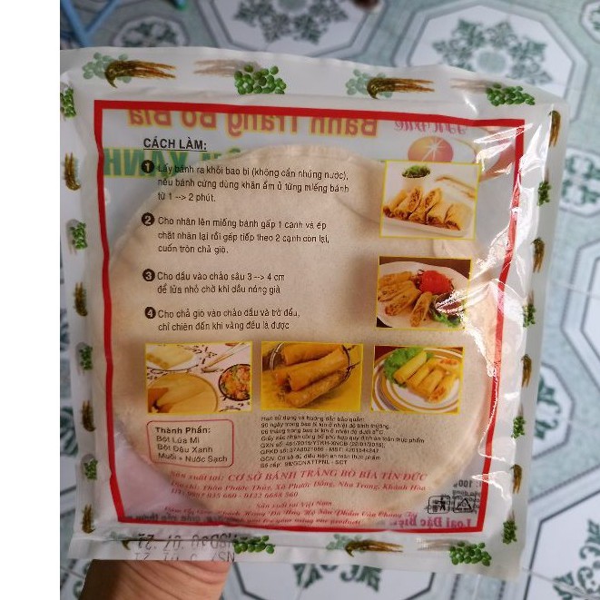 5 BÌ BÁNH TRÁNG BÒ BÍA VỎ ĐẬU XANH CUỐN CHẢ RAM