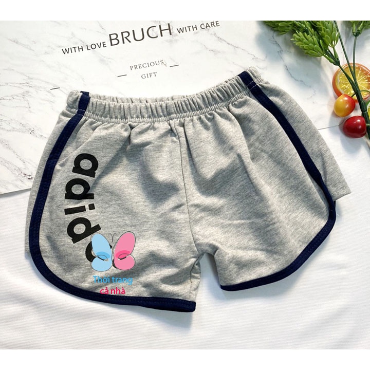 Quần sọt thun bé trai gái size từ 20-32kg thun cotton 4 chiều dày vừa mềm mát - QT10