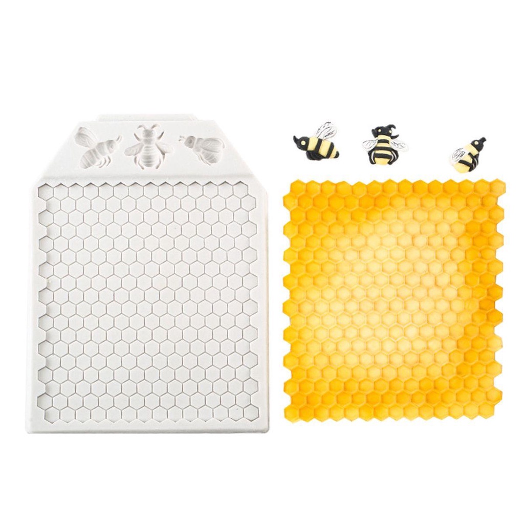 Khuôn Silicone Làm Bánh Hình Tổ Ong Độc Đáo