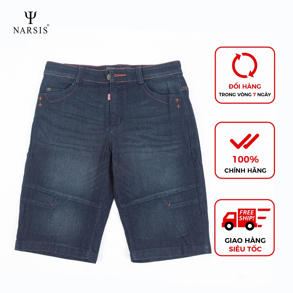 Quần shorts jeans Nam Narsis S8029 chất liệu bền đẹp