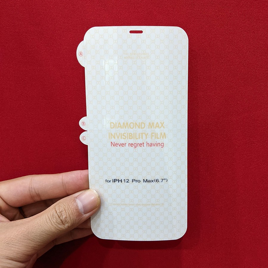 Miếng dán PPF full lưng viền cho Iphone 14 Pro Max, 13 Pro Max, 12 Pro Max - Dán mắt camera Iphone (PPF 3 lớp)