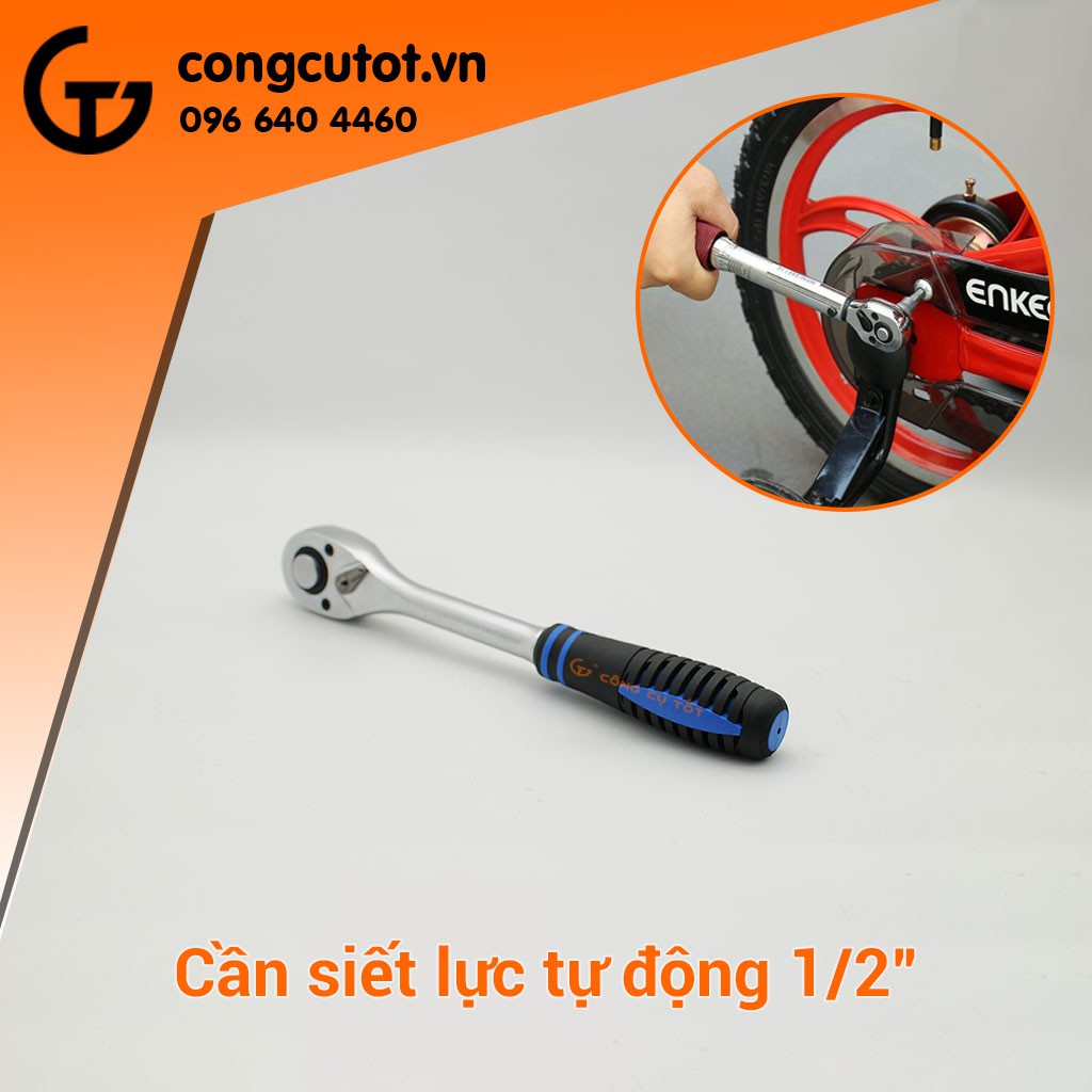 Cần siết lực tự động cán bọc nhựa 1/2inch của TOP TBS-12251-RHT