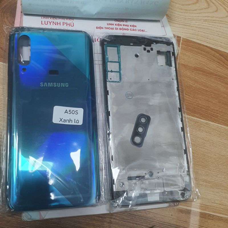Vỏ samsung A50s có khay sim,nắp lưng samsung a50s