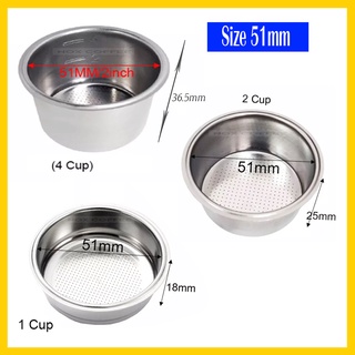 Giỏ Lọc Cho Tay Pha 51mm (Filter Basket 51mm)