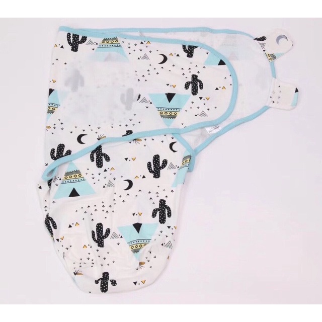 Ủ kén cotton swaddle cao cấp cho bé