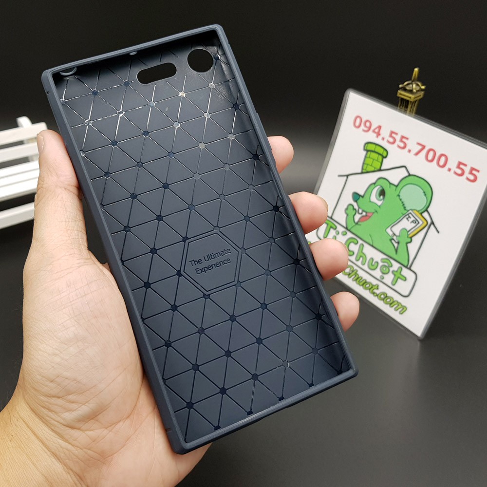 [Loại Tốt] Ốp Lưng Sony XZ Premium Dẻo Carbon Phay Xước Chống Sốc