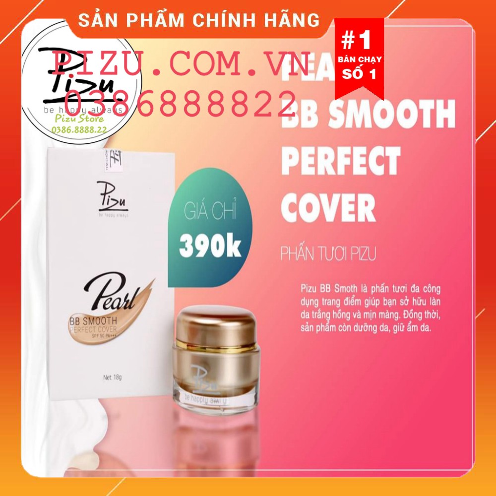 [SIÊU MỊN] Phấn Tươi PIZU Công Nghệ Nano-che khuyết điểm tốt-trắng hồng HÀNG CHÍNH HÃNG