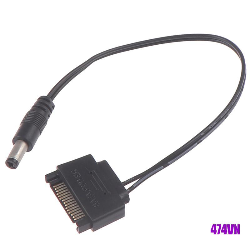 1 Dây Cáp Nguồn Sata Đầu Đực Sang Dc 5.5x2.1mm 12v 20cm | BigBuy360 - bigbuy360.vn