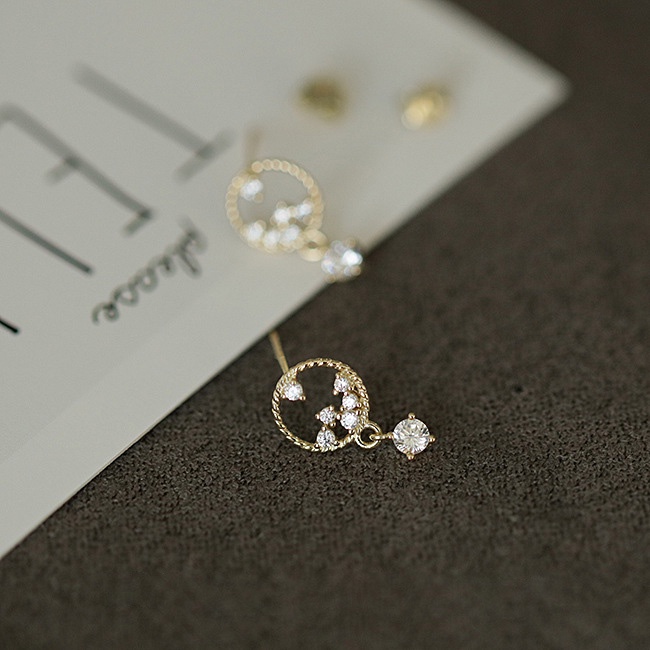Bông Tai Nữ Bạc Ý s925 Thiết Kế Tinh Tế Hình Giọt Nước Rỗng - B2647- Bảo Ngọc Jewelry